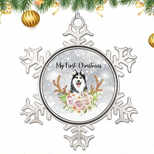 Бижута от Оловни Снежинки, Първата Ми Коледа, Персонални Декорация, Метални с Уникално Украшение във формата