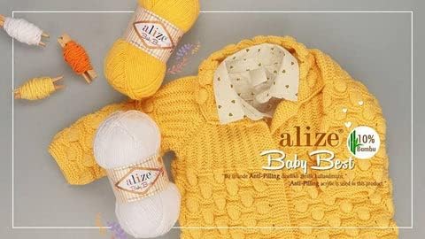 Alize Baby най-Добрата мека детска прежди, Камвольная прежди, 90% акрил, със защита от търкалянето, 10% бамбук, лот
