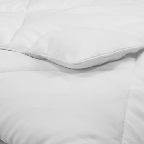 Алтернативно Стеганое одеяло Serta Air Dry, с Лек Стеганым Пълнител от Микрофибър, King, Бял