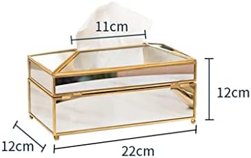 LUKEO Кутия за Салфетки Домашен Декоративен съд Златни Автомобилни Притежателите Покриване на Метални Изделия от Хартиена