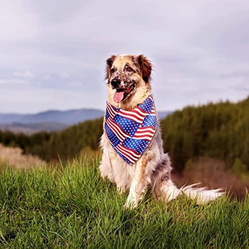VEFSU Американски Флаг, Кърпи за кучета, Задни Триъгълни Престилки, Шал на 4 юли, Деня на независимостта на САЩ, Сменящи