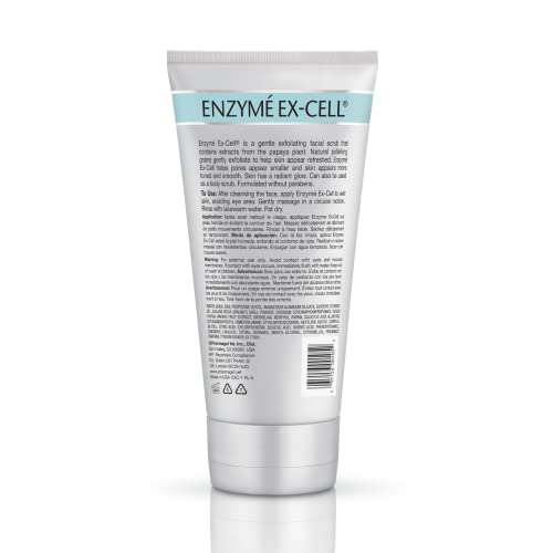 Pharmagel Enzyme Ex-Cell - Нежен Ексфолиращ Скраб за лице от папая за всички типове кожа - 6 Грама