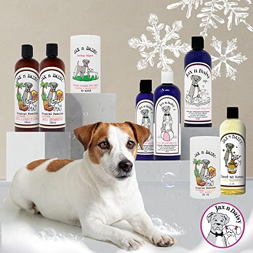 Jax N Daisy - Успокояващ шампоан за кучета с чувствителна кожа, алергии и сърбеж - Голяма опаковка от 16 унции на шампоан