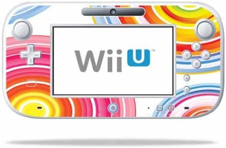 Кожата MightySkins е съвместима с геймпадом Nintendo Wii U, скинове за етикети, къдрите на близалките
