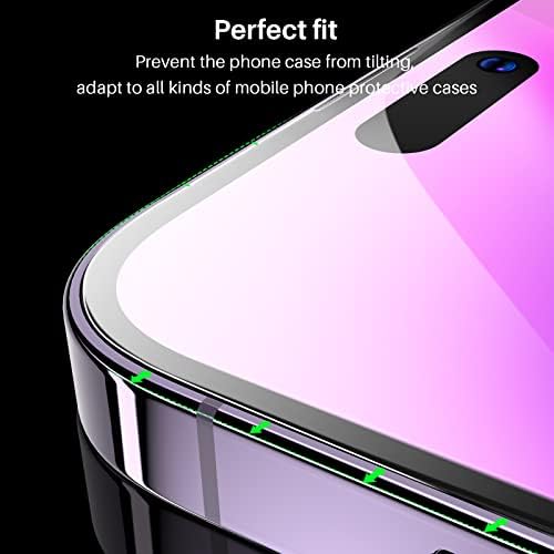 TOZO Съвместим за iPhone 14 Pro Max Протектор на екрана 6,7 инча 3 Опаковки Премия от Закалено Стъкло 0,26 мм Твърдост 9H Филм 2.5 D Лесна Инсталация 6,7 инча