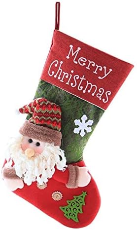 Дефлация Чорапи, Коледни Чорапи, Коледни чорапи с подарочными пакети с шарките на Стареца и Снежен човек, Висящи