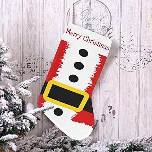 Коледни Чорапи с Шарени Коледни Костюми на Дядо Коледа 18 См Голям Коледен Декор