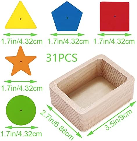 CCMTangHong Играчка Монтесори, играчка за сортиране на цветове и форми, 2-в-1, Сортировочная чаша и игра за риболов, Набор от