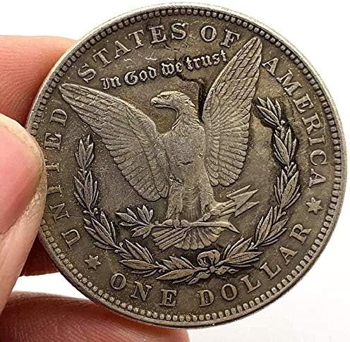 Вызовная Монета Американски Сребърен Долар 1878 г. Череп Скитници, Морган Медни сребърно покритие Копие Подарък за Него Колекция