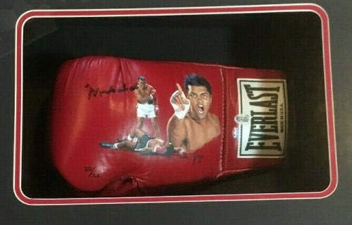 Боксови ръкавици с автограф на Мохамед Али, рисувани Jolin Джеси, боксови ръкавици с автограф от ОА COA