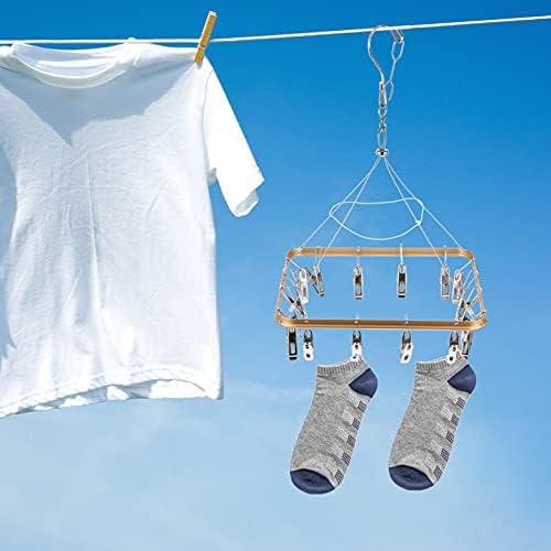 Закачалки за детски дрехи Cabilock Простор За Чорапи от Неръждаема Стомана Квадратна Закачалка за дрехи с Превръщането