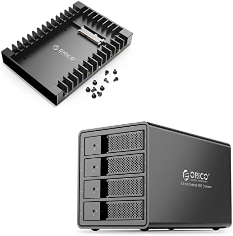 Корпус външен твърд диск ORICO с 4 отделения, поддръжка за USB 3.0-SATA 3.5 инча, 64 TB (без RAID) с 2.5 SSD-карам, конвертор