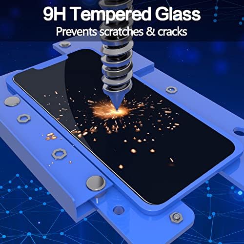 YMHML [2] Защитно фолио за екран за поверителност за iPhone 12 / iPhone 12 Pro (6,1 инча), Антишпионский Калъф от закалено стъкло, Без мехурчета, устойчиво на надраскване