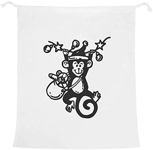 Чанта за пране/за съхранение на бельо Azeeda Коледна обезьянка и Плюшено мече (LB00022763)