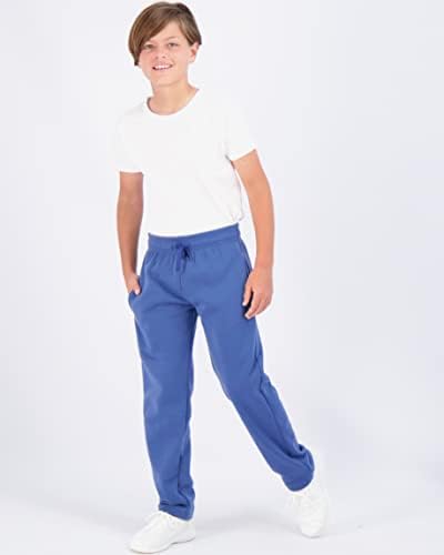 Real Essentials 3 Опаковка: Спортни панталони от руното за момчета с отворен Дъното и джобове