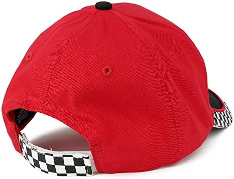Бейзболна шапка от белязана от ниско-профил Структурирана Памук кепър лента през MC Racing Flag