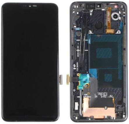 за LG G7 G710 G710N LMG710EMW G710VMX LMG710ULM LMG710TM LMG710VM LMG710PM LMG710EM LMQ850QM LMQ850QM5 LCD екран е чувствителен на Допир Дигитайзер в събирането с рамка Черен Замяна