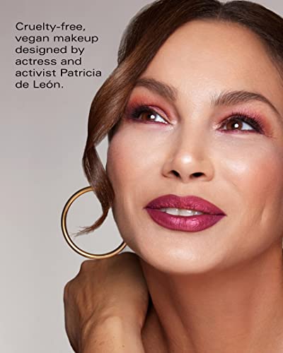 PDL Cosmetics от Patricia De León | Червено оцветени блясък за устни Секси Shine (Фиеста) | Хидратиращ, Нелипкая