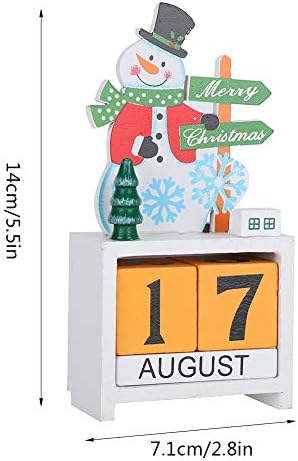 Дървена Адвент-Календар, Блок-календар на маса, 2 Комплекта Коледен Календар Декорация на Дървени Занаяти Бижута Кутия