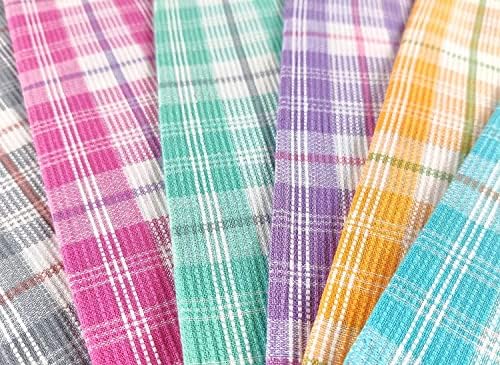 Shoppio India Хавлиени кърпи от индийски памук (асорти) - Комплект от 6