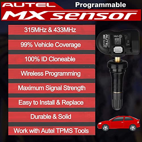 Autel MaxiTPMS 315 Mhz/433 Mhz 2в1 Универсална Програмируеми OEM ГУМИТЕ е подходящ за контрол на налягането в гумите MX-Сензор