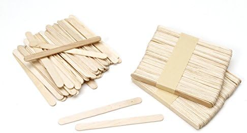 Дървени пръчици за бродерия Darice – Естествен цвят – Идеален за diy – масивни дървени пръчки, използвани за детски