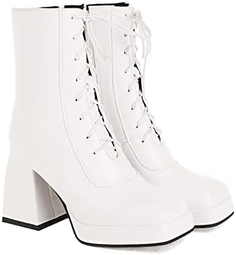 oiangi / Дамски обувки не сужающемся надолу масивна обувки с квадратни пръсти; Модни Обикновена Непромокаеми