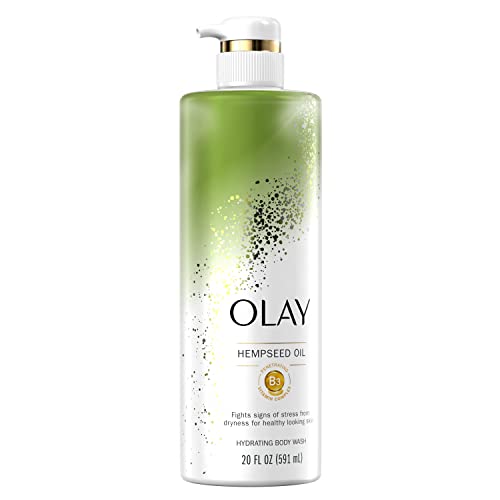 Хидратиращ средство за измиване на тялото Olay с коноп масло и витамин В3 20 течни унции (опаковка от 4 броя)