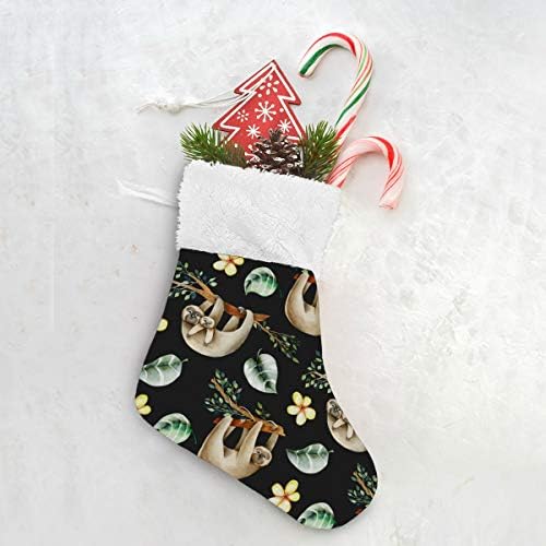 Коледни Чорапи ALAZA, Сладки Ленивцы, Висящи По Дърветата, Класически Персонализирани Малки Чулочные Украса за Семейни