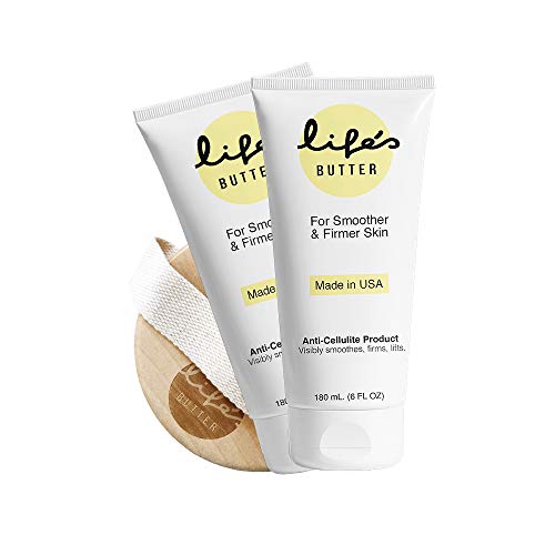 Антицелулитен крем Life ' s Butter с коэнзимом Q10, L-карнитин и кокосово масло | Натурален продукт За изглаждане на кожата