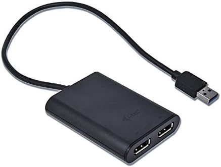 i-tec USB 3.0 / USB-C към видеоадаптеру Dual 4K DisplayPort за Windows, macOS, Linux, Ubuntu и Android, конвертор на