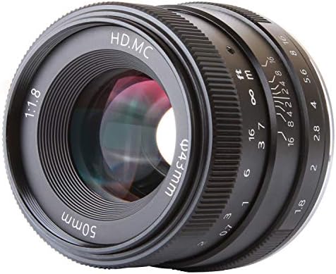 Обектив Foto4easy 50 mm F/1,8 с основен фокусно разстояние за фотоапарат Sony E-Mount A6500 A6300 A6000 A5100 A5000