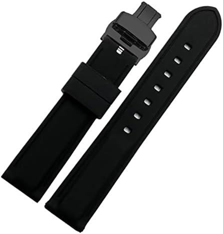 Лепкав Силикон каишка за часовник Huawei GT2 007 BM8475 Каишки за часовници и Аксесоари Спортен гривна 20 мм и 22 мм черен водоустойчив въжета
