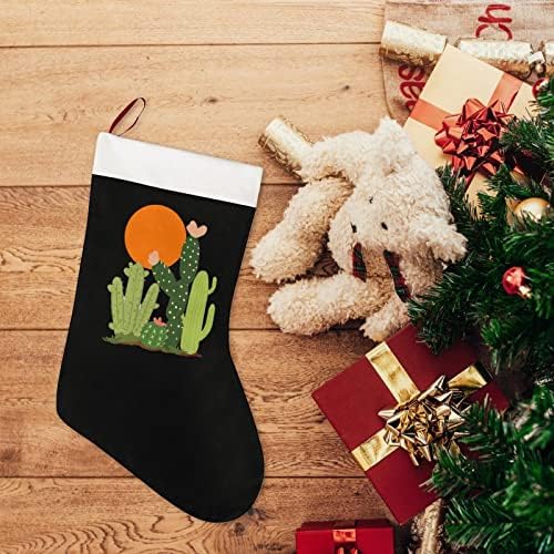 Кактус Изгрева на Слънцето Коледни Чорапи Къси Плюшени Коледни Чорапи Подвесное Украса за Коледната Елха Украса