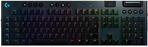 Безжична ръчна детска клавиатура Logitech G915 (Тактильная) - Черна и Професионална Безжична Детска мишка