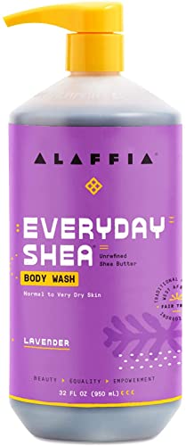 Alaffia - Ежедневно средство за измиване на лицето с екстракт от Шеа за тялото, Естествено овлажнява и почиства без отстраняване