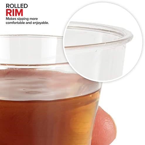 Запасете се у дома 1000 мини-Пластмасови рюмками (2 грама), Прозрачни за еднократна употреба Чаши за Желе, Дегустация