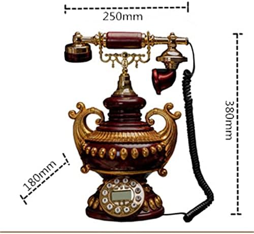 DUBAO Европейската Ретро Телефонна Лампа Антични Домашна Мода Кабелна Стационарен Телефон Хол Декоративни Орнаменти Личност