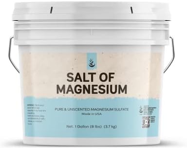 Чисти Оригинални съставки Сол магнезий (1 галон) Чиста английска сол, без мирис, Натурален Скраб за кожата