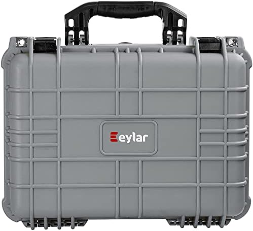 Eylar Standard 16 на Екипировка, Оборудване, Твърд Калъф за фотоапарат, Водоустойчив с поролоном по стандартите на TSA (Сив)