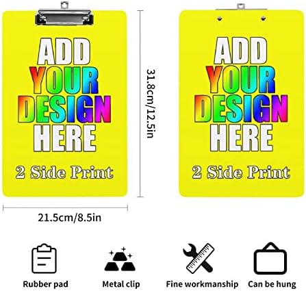 Потребителски Клипборды iPrint Създай свой Собствен клипборда формат А4 за студенти, с колеги от офиса, учители, Персонални клипборда с низкопрофильным скоба, Стандар