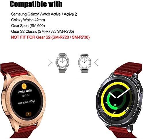 Каишка SPINYE е Съвместим с Galaxy Watch 4/4 Classic/5/5 Pro/Galaxy 3 41 мм/Galaxy Watch 42 мм/Active/Active 2, 20