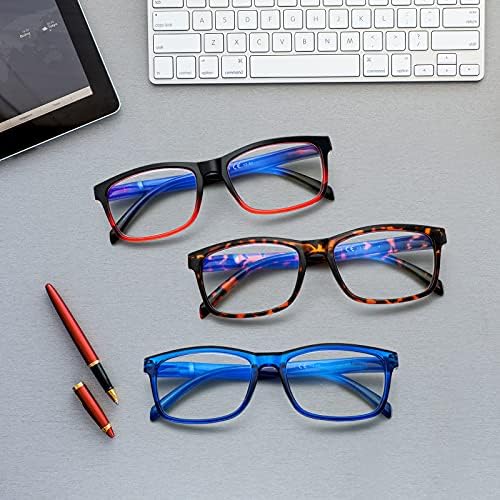 Очила за четене SIGVAN, 5 опаковки, Блокиране на Синя Светлина, От Пренапрежение на очите, белите Дробове Модерни