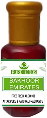Pure Herbs BAKHOOR Emirates Attar от Alcohol Free за мъже, подходящ за специални случаи, партита и ежедневна употреба