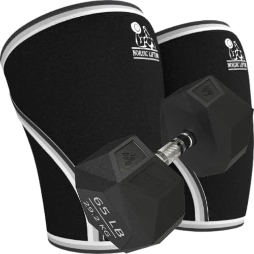 Nordic Lifting Коленете Среден размер - Черен Комплект Призмата на гира с тегло 65 килограма