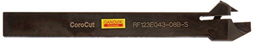 Инструмент е sandvik Coromant RF123E043-08B-S със стоманена корончатым опашка за 1-2 парчета и подслушване на канали, Максимална дълбочина на рязане 0,472