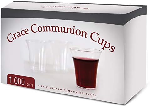 Чаши за Причастие Grace - Кутия от 1000 пластмасови за еднократна употреба чаши за стандартен Причастие, 0,5 ет.