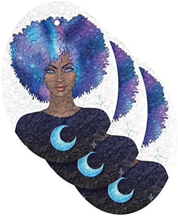ALAZA Афроамериканка Rainbow Moon Star Натурални Гъби Кухненски Целлюлозная Гъба за миене на съдове, Санитарен възел и