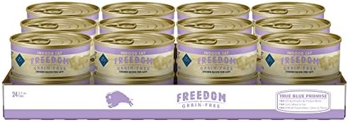 Мокра Храна за котки Blue Buffalo Freedom е с Естествена Беззерновым Пастет за възрастни, Пиле в банки обем 5,5