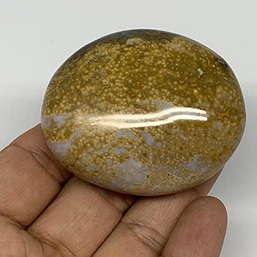 93,2 г, 2,2 x1.8x1Океанская яспис Палмова камък или океанска кръгла яспис Crystal Галлет Скъпоценни камъни @Мадагаскар,